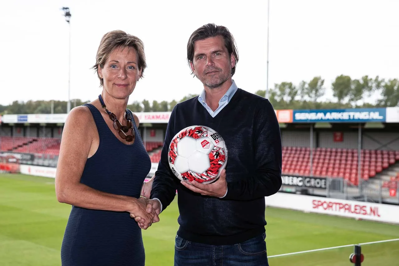 Mariël Koerhuis en John Bes - Almere City FC, nieuwe partner van Johan Cruyff Institute