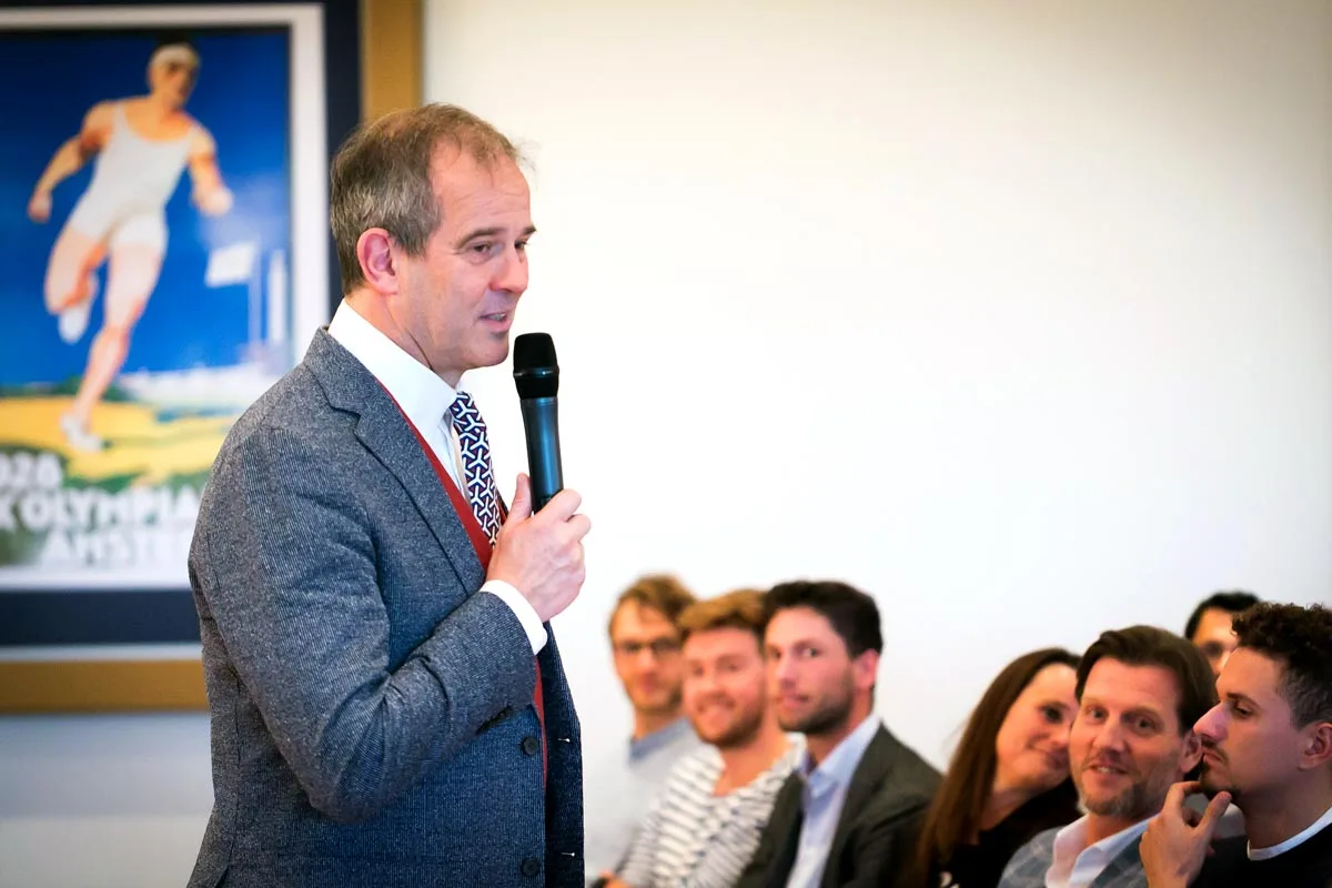 Head coach Henk Groener gives VVON members insight into team dynamics