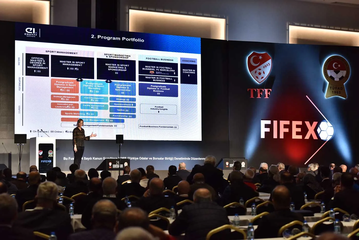 Johan Cruyff Institute recibe el premio a la ‘Mayor Contribución a la formación en Administración del Fútbol’, en FIFEX