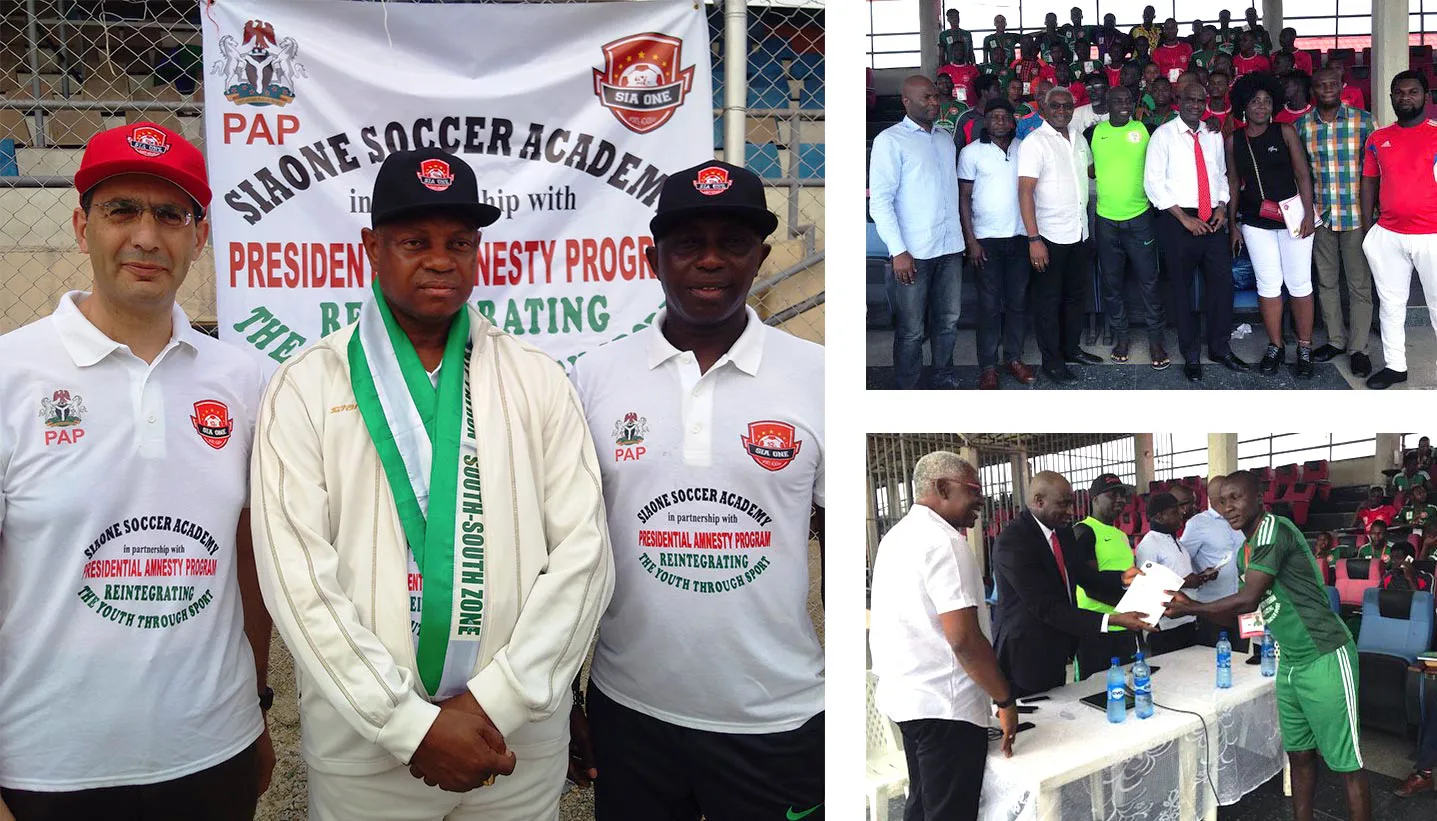 Los programas y filosofía de educación de Johan Cruyff Institute llegan a Nigeria de la mano de la Youth Sports Federation of Nigeria (YSFON) y su programa ‘Dual Career’. Un total de 66 jóvenes futbolistas, de entre 17 y 20 años, se formarán, durante dos meses y en modalidad online, en Fundamentos de la Administración y Dirección del Fútbol, alentados por la propia federación nigeriana