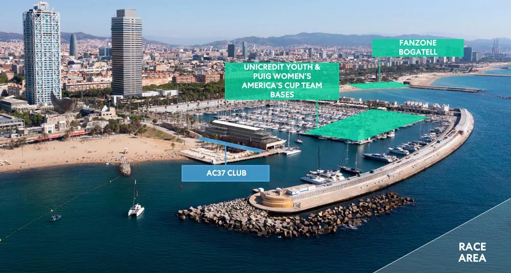 Official Hospitality Area of the Louis Vuitton 37th America’s Cup Barcelona.