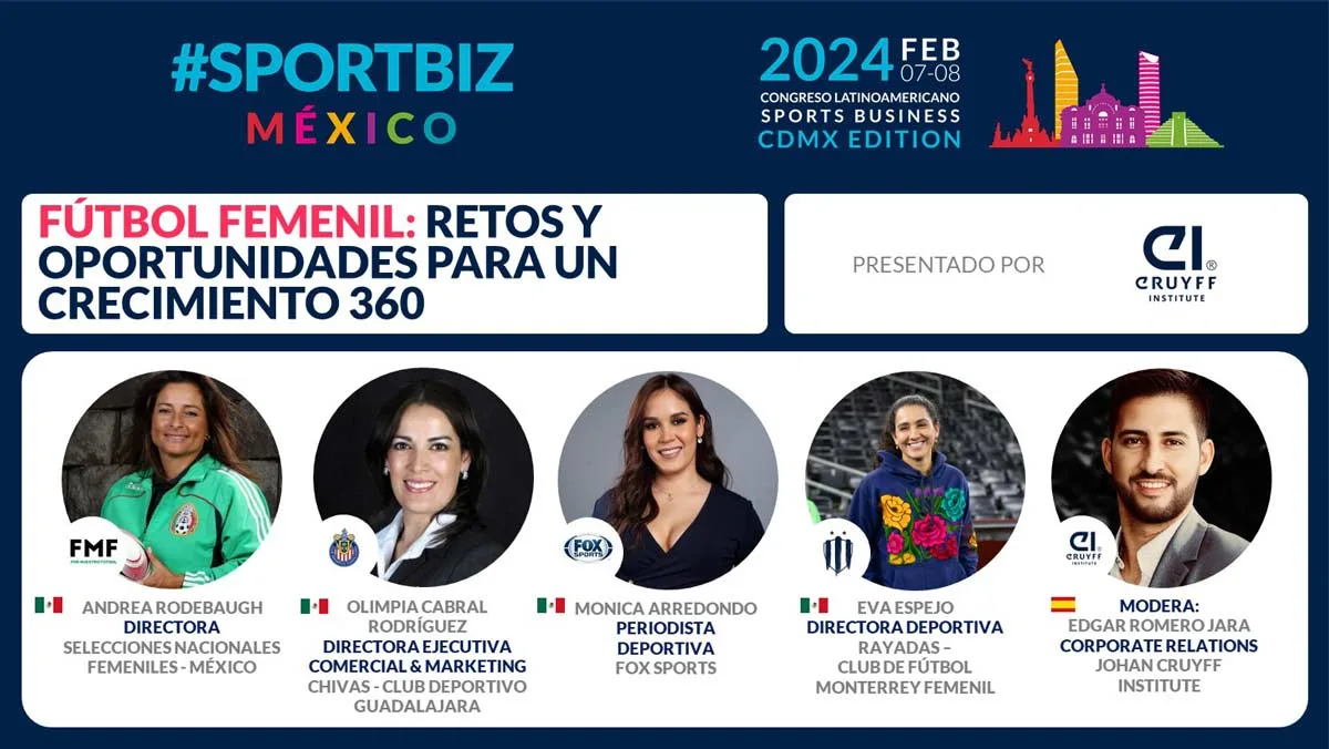 Johan Cruyff Institute focuses on women's football at SPORTBIZ Mexico